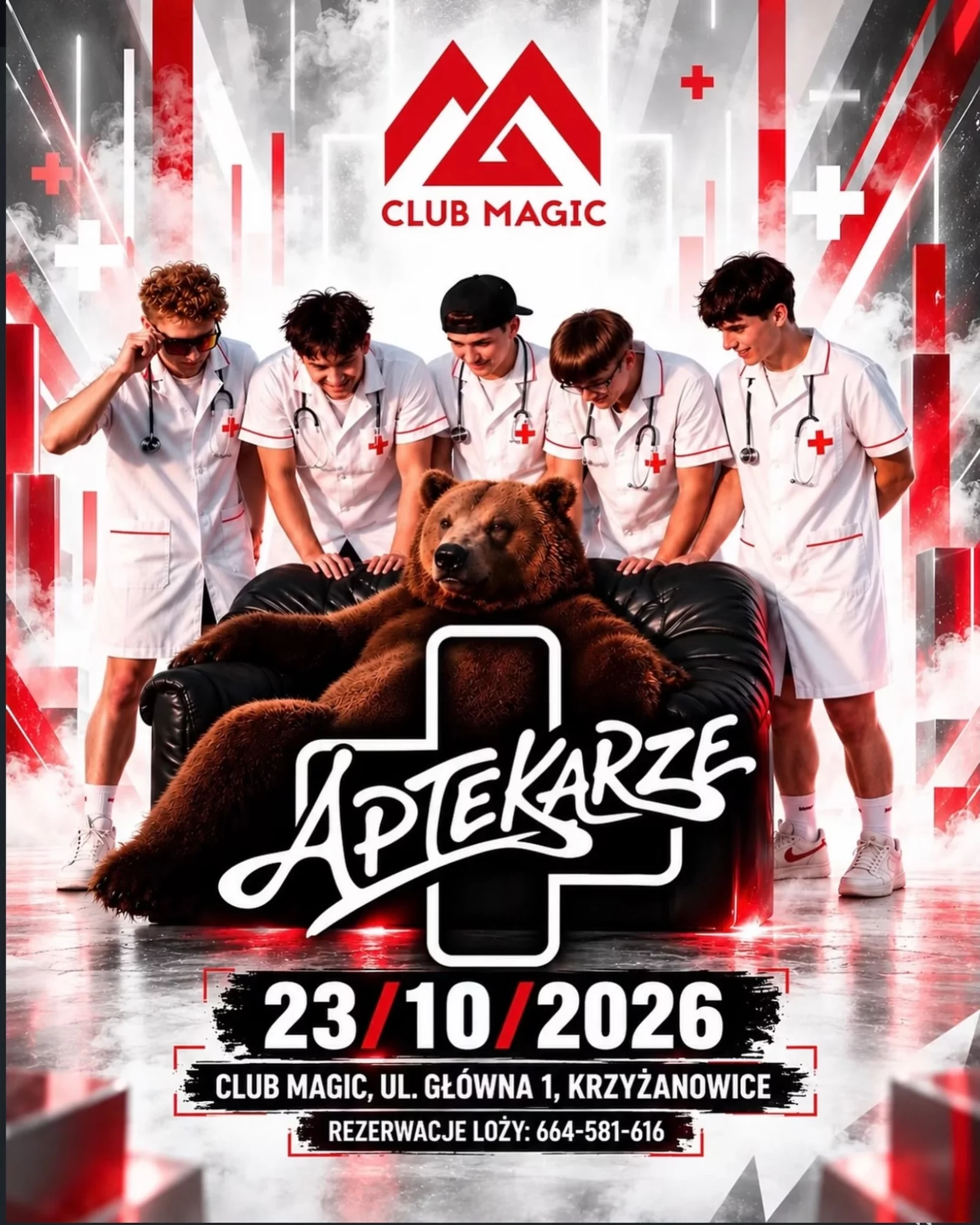 Plakat: Koncert Aptekarzy w Club Magic Krzyżanowice 2026